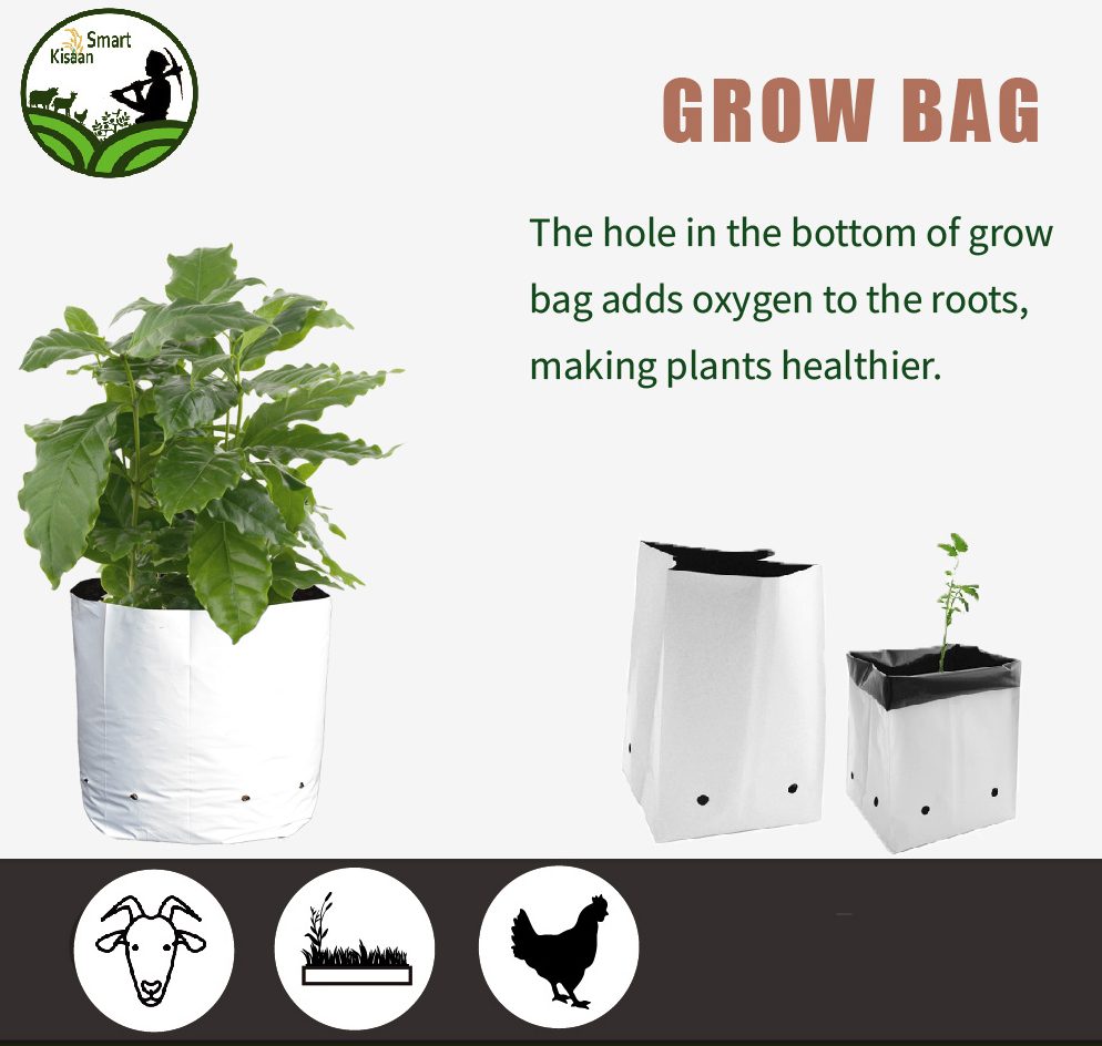 Medium and Large Poly Grow Bags | Online Delivery | SmartKisaan